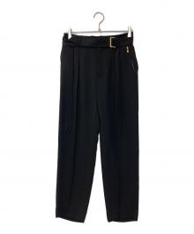 CULLNI（クルニ）の古着「Pintuck Wide  Pants　ピンタックワイドパンツ　スラックス　23-SS-059」｜ブラック