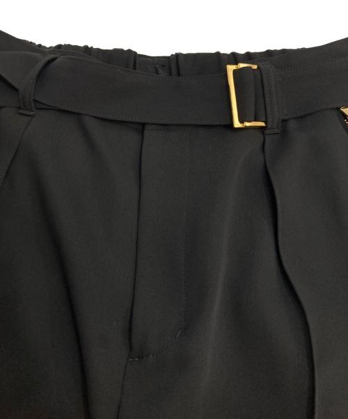 CULLNI（クルニ）CULLNI (クルニ) Pintuck Wide  Pants　ピンタックワイドパンツ　スラックス　23-SS-059 ブラック サイズ:2の古着・服飾アイテム