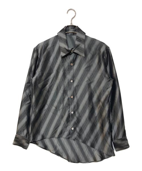 sulvam（サルバム）sulvam (サルバム) アシンメトリー長袖シャツ ブラック サイズ:Sの古着・服飾アイテム
