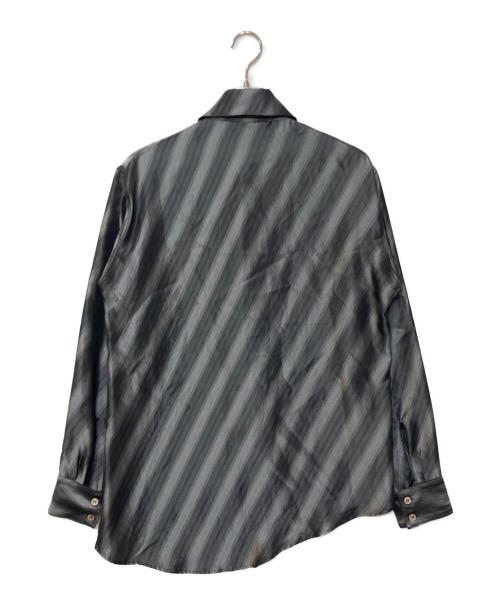 sulvam（サルバム）sulvam (サルバム) アシンメトリー長袖シャツ ブラック サイズ:Sの古着・服飾アイテム