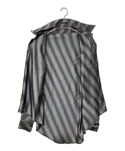 sulvam（サルバム）sulvam (サルバム) アシンメトリー長袖シャツ ブラック サイズ:Sの古着・服飾アイテム