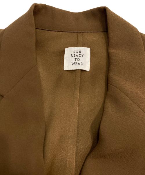 soe ready to wear（ソーイレディトゥウェア）soe ready to wear (ソーイレディトゥウェア) DOUBLE JACKET 2Bジャケット ブラウンの古着・服飾アイテム