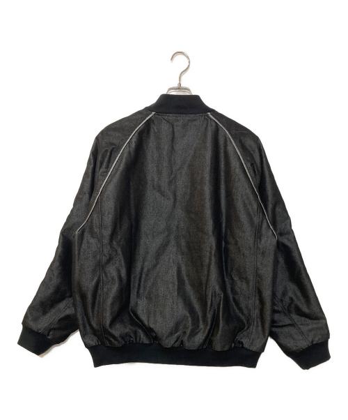 adidas（アディダス）adidas (アディダス) デニムジャケット ブラック サイズ:2XLの古着・服飾アイテム