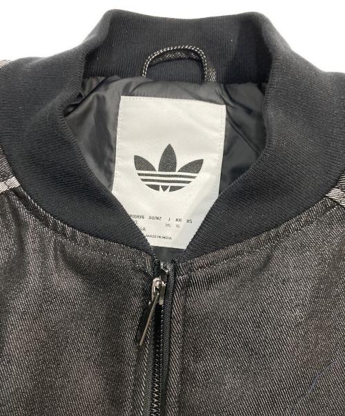 adidas（アディダス）adidas (アディダス) デニムジャケット ブラック サイズ:2XLの古着・服飾アイテム