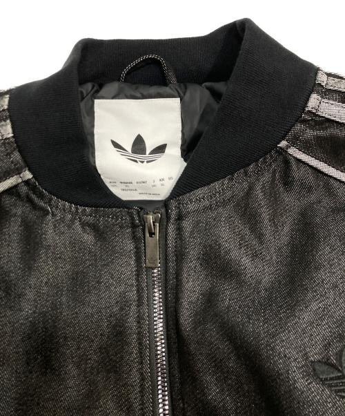 adidas（アディダス）adidas (アディダス) デニムジャケット ブラック サイズ:XLの古着・服飾アイテム
