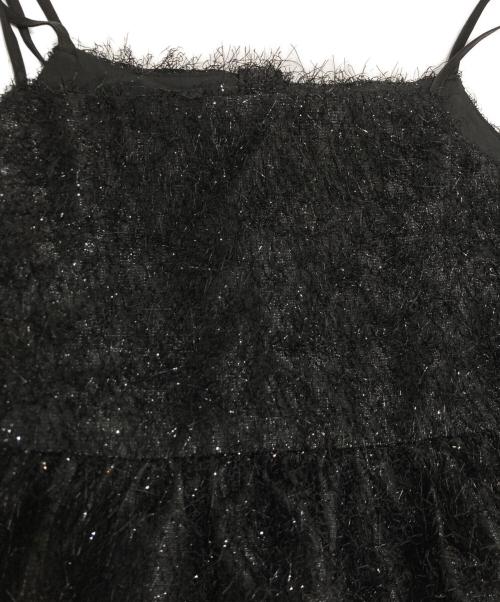 fiolily（フィオリリー）fiolily (フィオリリー) Sparkling Ribbon Camisole Tops ビスチェ ブラック サイズ:FREEの古着・服飾アイテム
