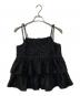 fiolily（フィオリリー）の古着「Sparkling Ribbon Camisole Tops ビスチェ」｜ブラック