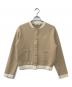 Her lip to（ハーリップトゥ）の古着「HLT Logo Knit Varsity Jacket」｜ベージュ