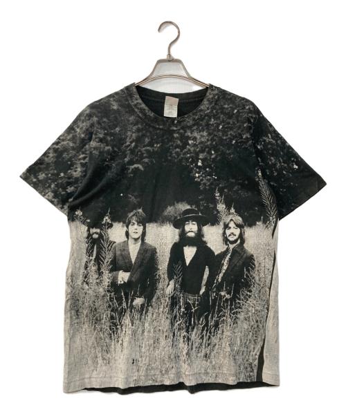 THE BEATLES（ビートルズ）THE BEATLES (ビートルズ) 90`SオーバープリントTee ブラック サイズ:XLの古着・服飾アイテム