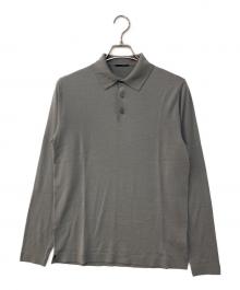 LARDINI（ラルディーニ）の古着「カシミヤブレンドポロニット」｜グレー