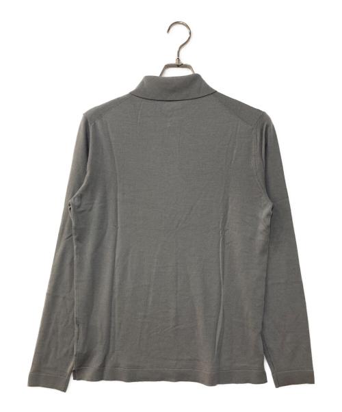 LARDINI（ラルディーニ）LARDINI (ラルディーニ) カシミヤブレンドポロニット グレー サイズ:48の古着・服飾アイテム