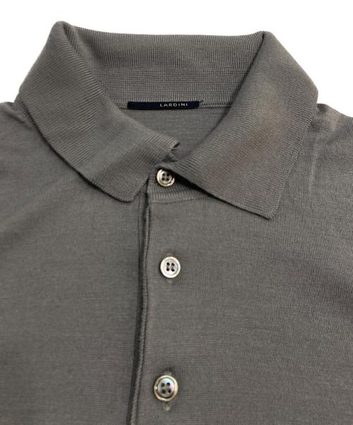 LARDINI（ラルディーニ）LARDINI (ラルディーニ) カシミヤブレンドポロニット グレー サイズ:48の古着・服飾アイテム