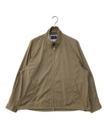 Gymphlex（ジムフレックス）の古着「ナイロン スタンドカラージャケット スウィングトップ」｜ベージュ