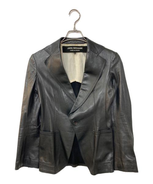 JUNYA WATANABE COMME des GARCONS（(ジュンヤワタナベ コムデギャルソン）JUNYA WATANABE COMME des GARCONS ((ジュンヤワタナベ コムデギャルソン) 1Bレザーテーラードジャケット ブラック サイズ:Sの古着・服飾アイテム