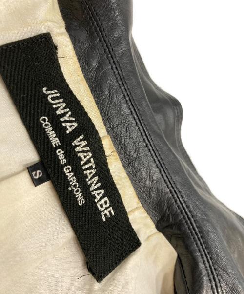 JUNYA WATANABE COMME des GARCONS（(ジュンヤワタナベ コムデギャルソン）JUNYA WATANABE COMME des GARCONS ((ジュンヤワタナベ コムデギャルソン) 1Bレザーテーラードジャケット ブラック サイズ:Sの古着・服飾アイテム