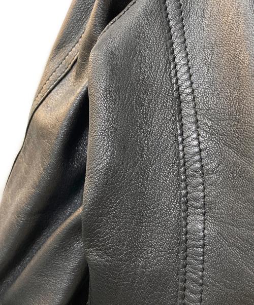 JUNYA WATANABE COMME des GARCONS（(ジュンヤワタナベ コムデギャルソン）JUNYA WATANABE COMME des GARCONS ((ジュンヤワタナベ コムデギャルソン) 1Bレザーテーラードジャケット ブラック サイズ:Sの古着・服飾アイテム