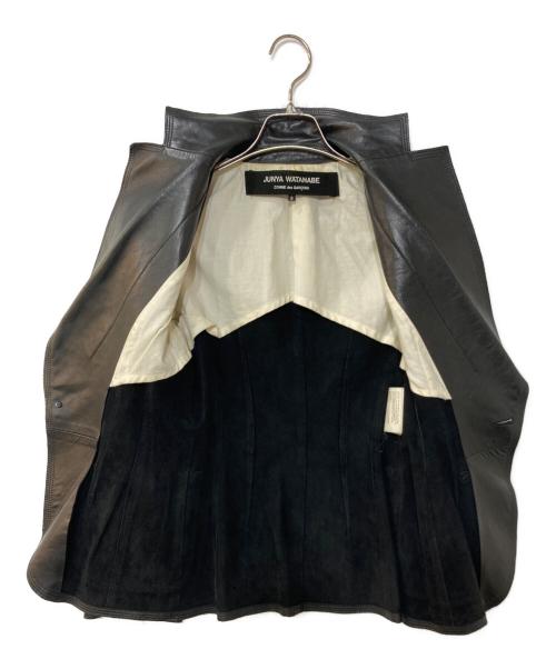 JUNYA WATANABE COMME des GARCONS（(ジュンヤワタナベ コムデギャルソン）JUNYA WATANABE COMME des GARCONS ((ジュンヤワタナベ コムデギャルソン) 1Bレザーテーラードジャケット ブラック サイズ:Sの古着・服飾アイテム