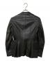 JUNYA WATANABE COMME des GARCONS ((ジュンヤワタナベ コムデギャルソン) 1Bレザーテーラードジャケット ブラック サイズ:S：25000円