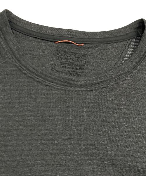 Patagonia（パタゴニア）Patagonia (パタゴニア) メンズ・キャプリーン・サーマルウェイト・クルー グレー サイズ:XLの古着・服飾アイテム