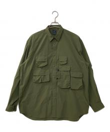DAIWA PIER39（ダイワ ピア39）の古着「TECH ANGLERS SHIRTS L/S フィッシングシャツ」｜オリーブ
