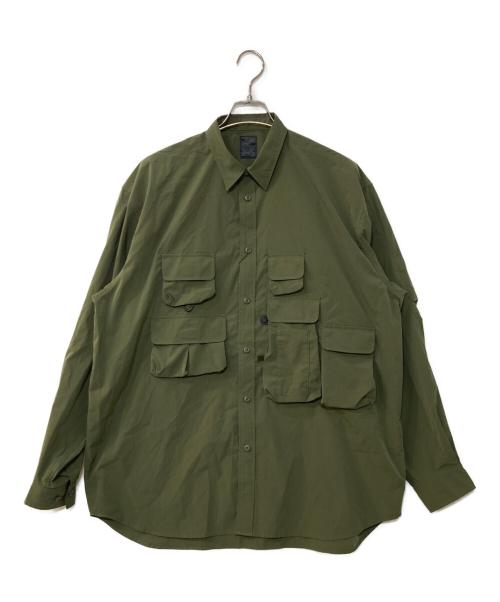 DAIWA PIER39（ダイワ ピア39）DAIWA PIER39 (ダイワ ピア39) TECH ANGLERS SHIRTS L/S フィッシングシャツ オリーブ サイズ:Lの古着・服飾アイテム