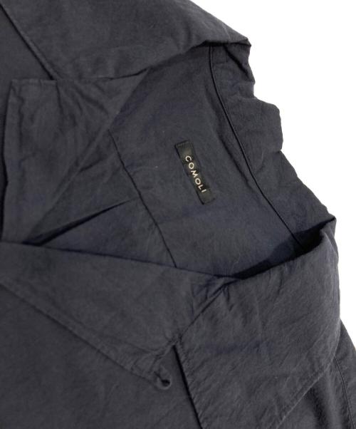 COMOLI（コモリ）COMOLI (コモリ) タイプライター オープンカラーシャツ ネイビー サイズ:4 未使用品の古着・服飾アイテム