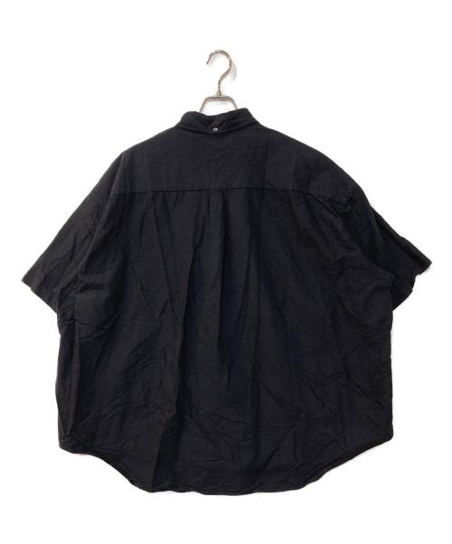 Graphpaper（グラフペーパー）Graphpaper (グラフペーパー) Oxford Oversized S/S B.D Shirt ブラック サイズ:Fの古着・服飾アイテム