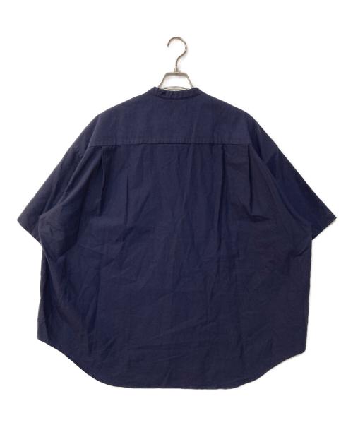 Graphpaper（グラフペーパー）Graphpaper (グラフペーパー) Oxford Oversized Band Collar Shirt ネイビー サイズ:Fの古着・服飾アイテム