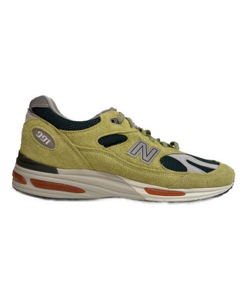 NEW BALANCE（ニューバランス）NEW BALANCE (ニューバランス) 991V2 ローカットスニーカー 黄緑 サイズ:UK9 1/2 EUR44の古着・服飾アイテム