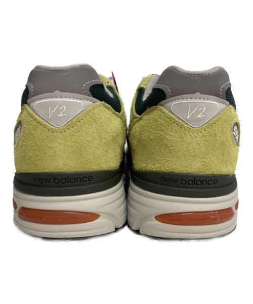 NEW BALANCE（ニューバランス）NEW BALANCE (ニューバランス) 991V2 ローカットスニーカー 黄緑 サイズ:UK9 1/2 EUR44の古着・服飾アイテム