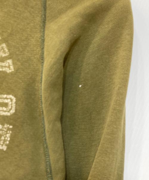 Champion（チャンピオン）Champion (チャンピオン) 60's ヴィンテージカレッジロゴスウェット オリーブ サイズ:M(着丈：約55cm/身幅：約54cm/ゆき丈：約85㎝)の古着・服飾アイテム