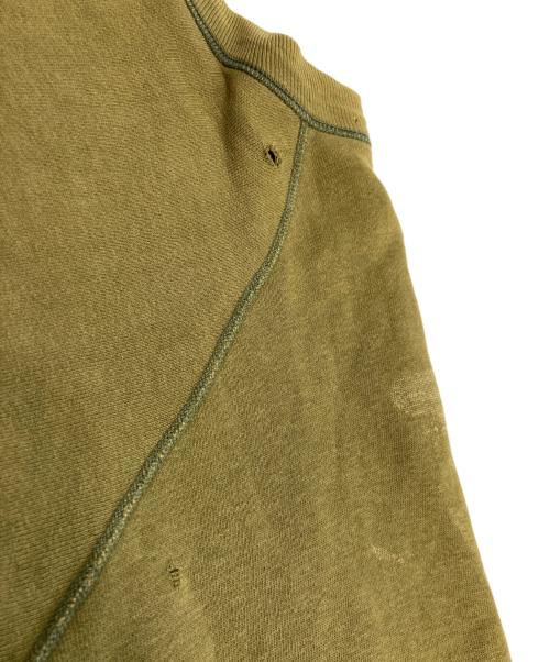 Champion（チャンピオン）Champion (チャンピオン) 60's ヴィンテージカレッジロゴスウェット オリーブ サイズ:M(着丈：約55cm/身幅：約54cm/ゆき丈：約85㎝)の古着・服飾アイテム