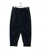 BEAMS PLUSビームスプラス）の古着「2 Pleats Tapered Twill」｜ブラック