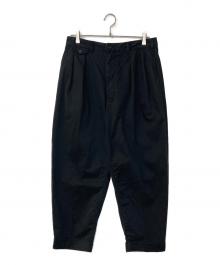 BEAMS PLUS（ビームスプラス）の古着「2 Pleats Tapered Twill」｜ブラック
