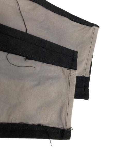 COMME des GARCONS HOMME PLUS（コムデギャルソンオムプリュス）COMME des GARCONS HOMME PLUS (コムデギャルソンオムプリュス) ドッキングストレートパンツ ブラック サイズ:Mの古着・服飾アイテム