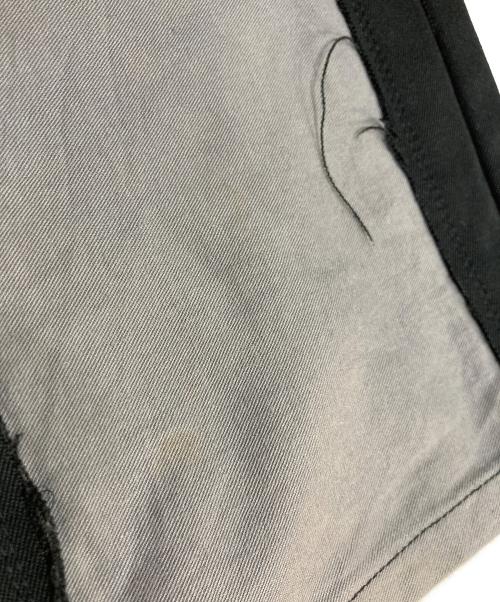 COMME des GARCONS HOMME PLUS（コムデギャルソンオムプリュス）COMME des GARCONS HOMME PLUS (コムデギャルソンオムプリュス) ドッキングストレートパンツ ブラック サイズ:Mの古着・服飾アイテム