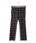 COMME des GARCONS HOMME PLUS（コムデギャルソンオムプリュス）の古着「チェック柄ドッキング デニムパンツ」｜パープル×グレー