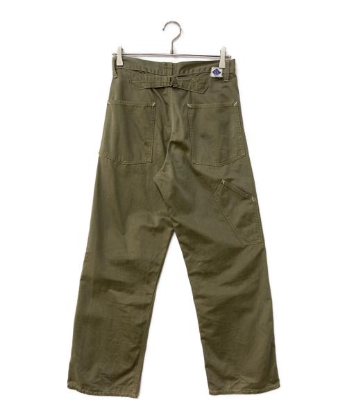 POST O'ALLS（ポストオーバーオールズ）POST O'ALLS (ポストオーバーオールズ) シンチバッグワークパンツ　WORK PANTS オリーブ サイズ:不明の古着・服飾アイテム