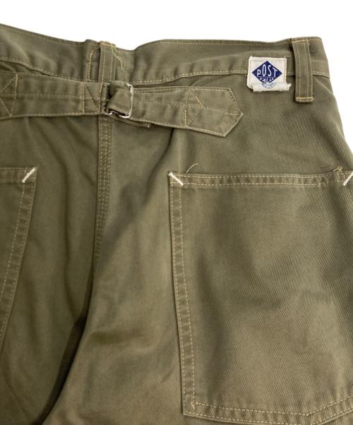 POST O'ALLS（ポストオーバーオールズ）POST O'ALLS (ポストオーバーオールズ) シンチバッグワークパンツ　WORK PANTS オリーブ サイズ:不明の古着・服飾アイテム