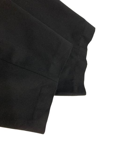 CINOH（チノ）CINOH (チノ) DOUBLE BELT TUCK PANTS ダブルベルトタックパンツ ブラック サイズ:36の古着・服飾アイテム