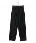 CINOH (チノ) DOUBLE BELT TUCK PANTS ダブルベルトタックパンツ ブラック サイズ:36：13000円