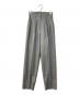 Mame Kurogouchi（マメクロゴウチ）の古着「Wool Flannel Wide Tapered Trousers ワイドテーパードパンツ」｜グレー