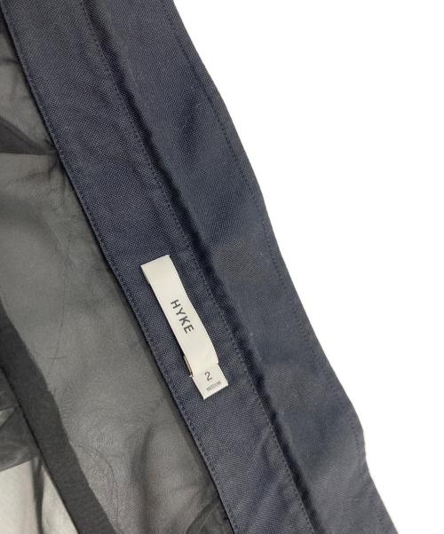 HYKE（ハイク）HYKE (ハイク) OXFORD SHIRT WITH SHEER DETAILING シアーロングシャツ ブラック サイズ:2の古着・服飾アイテム