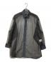 HYKE（ハイク）の古着「OXFORD SHIRT WITH SHEER DETAILING シアーロングシャツ」｜ブラック