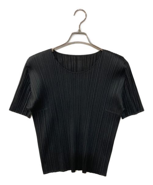 PLEATS PLEASE（プリーツプリーズ）PLEATS PLEASE (プリーツプリーズ) BasicsTシャツ ブラック サイズ:3の古着・服飾アイテム