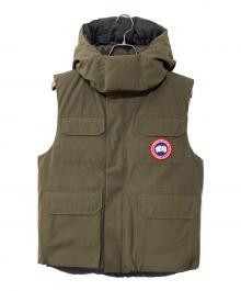 CANADA GOOSE（カナダグース）の古着「HUDSON ダウンベスト」｜オリーブ