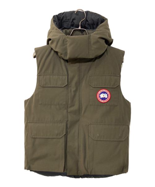 CANADA GOOSE（カナダグース）CANADA GOOSE (カナダグース) HUDSON ダウンベスト オリーブ サイズ:Mの古着・服飾アイテム