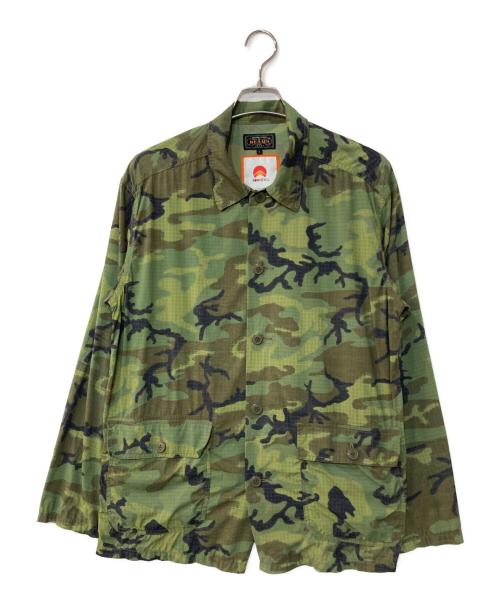 BEAMS PLUS（ビームスプラス）BEAMS PLUS (ビームスプラス) ミリタリー ユーティリティ ジャケット グリーン サイズ:Sの古着・服飾アイテム