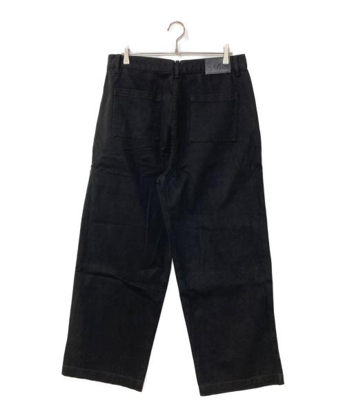 mutimer（ミューティマー）mutimer (ミューティマー) Everyday Pleats タックワイドデニムパンツ ブラック サイズ:32の古着・服飾アイテム