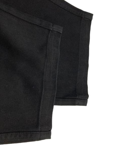 mutimer（ミューティマー）mutimer (ミューティマー) Everyday Pleats タックワイドデニムパンツ ブラック サイズ:32の古着・服飾アイテム